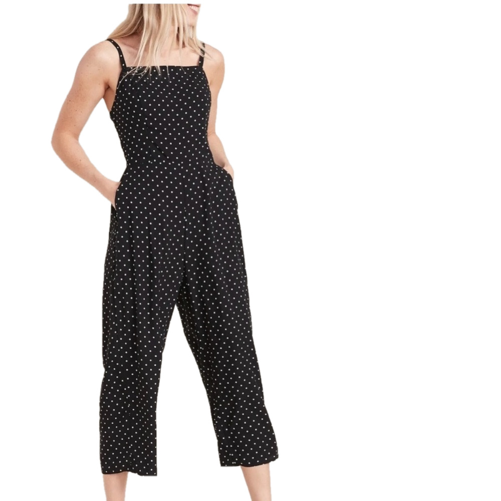 Old Navy Women's Square-Neck Cami Jumpsuit Polka Dot - Picture 1 of 9